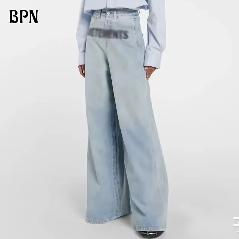 bpn-casual-letter-printing-jeans-for-women-high-waist-patchwork-pockets-minimalist-loose-wide-leg-denim-pants-female-fashion-new