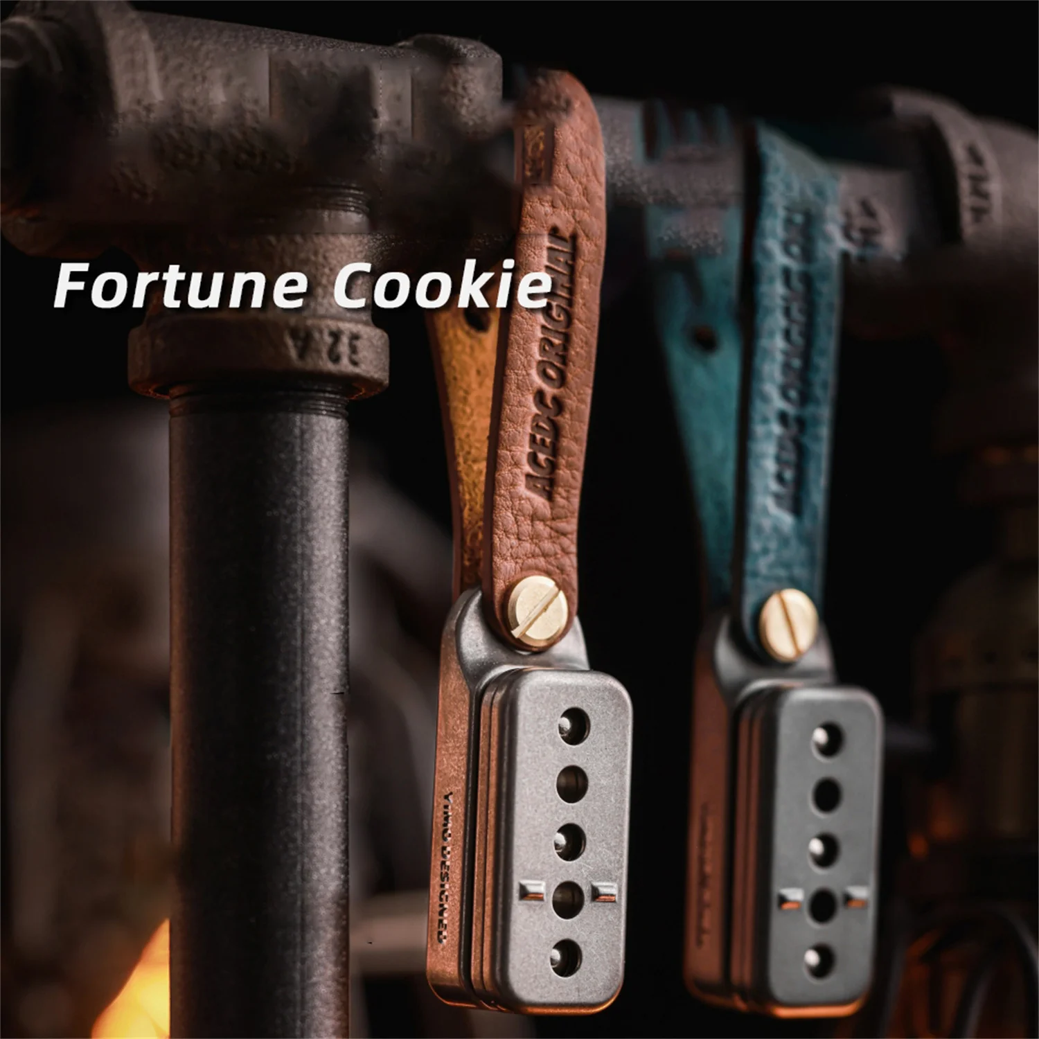 

ACEdc Original Fortune Cookie Fingertip Slider Decompression Toy Magnetic Fidget Spinner Black Technology Gift