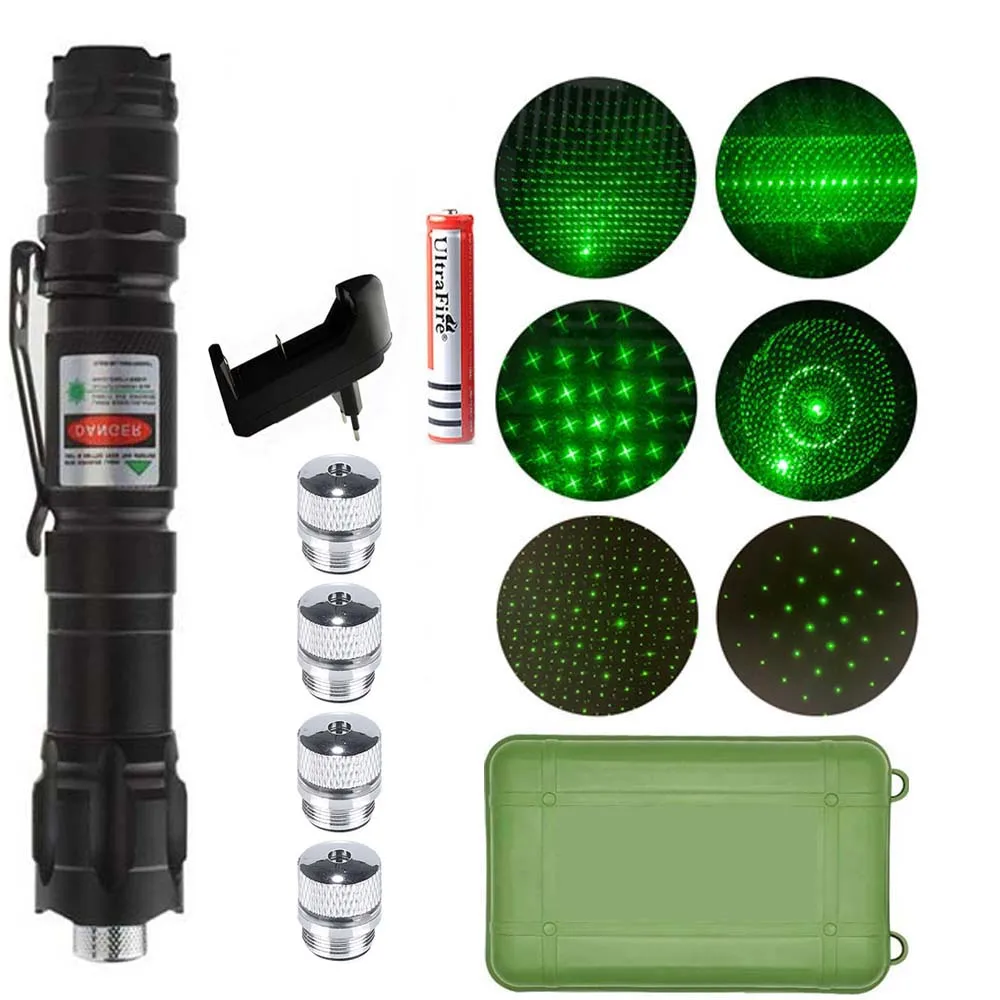 High Power 532nm Green Laser Pointer Pen Visible Dot Torch Light