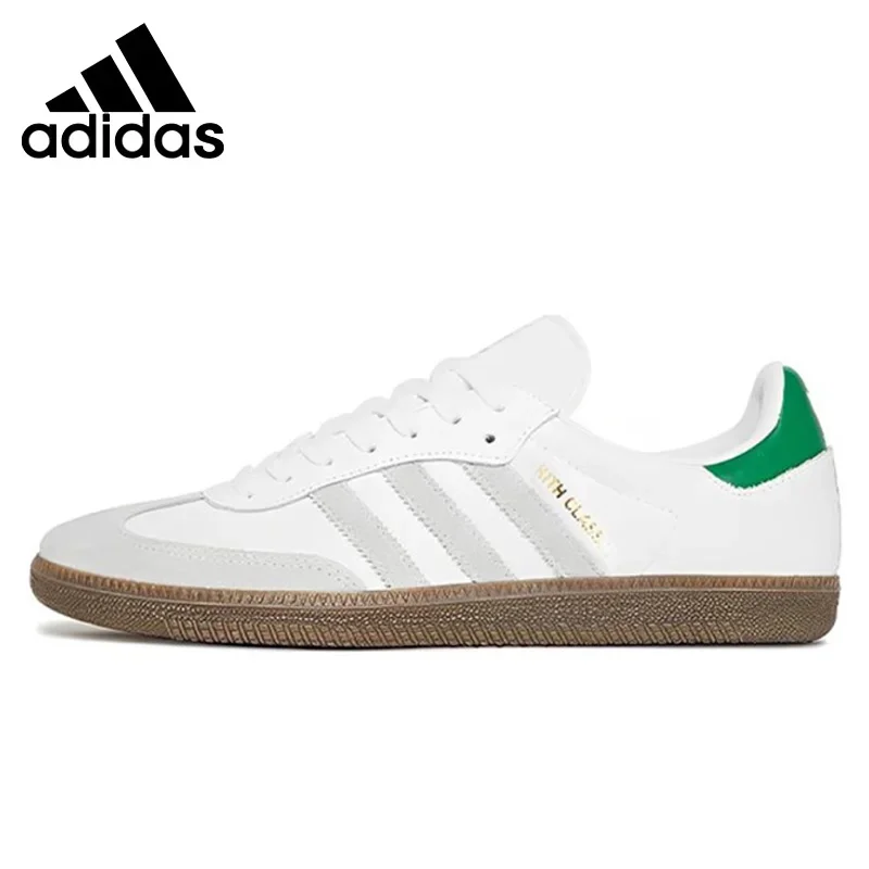 Adidas-Authentials Samba Chaussures De Skate Basses Et Confortables, Unisexes, Couleur Blanche, Pour Homme Et Femme