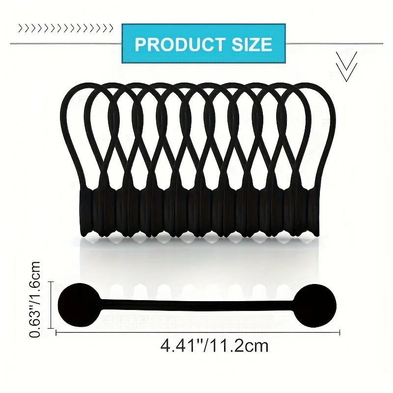 1pc-Reusable Magnetic Cable Ties, Cord Organizer, Silicone Magnetic Cord Ties for Bundling Stuff, Book Marker Fridge Magnets