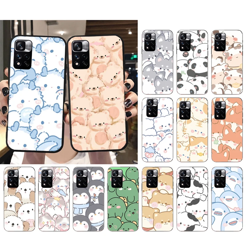 

Cartoon Cute Baby Animal Dog Panda Phone Case For Xiaomi Redmi Note 12 Pro 11S 11 10 Pro 10S 12R 12S 12 ProPlus Redmi 10 9C
