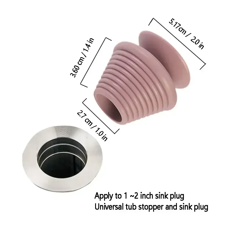 Tub Stopper Universal Drain Stopper Silicone Bathtub for Bathroom Bathtub and Kitchen