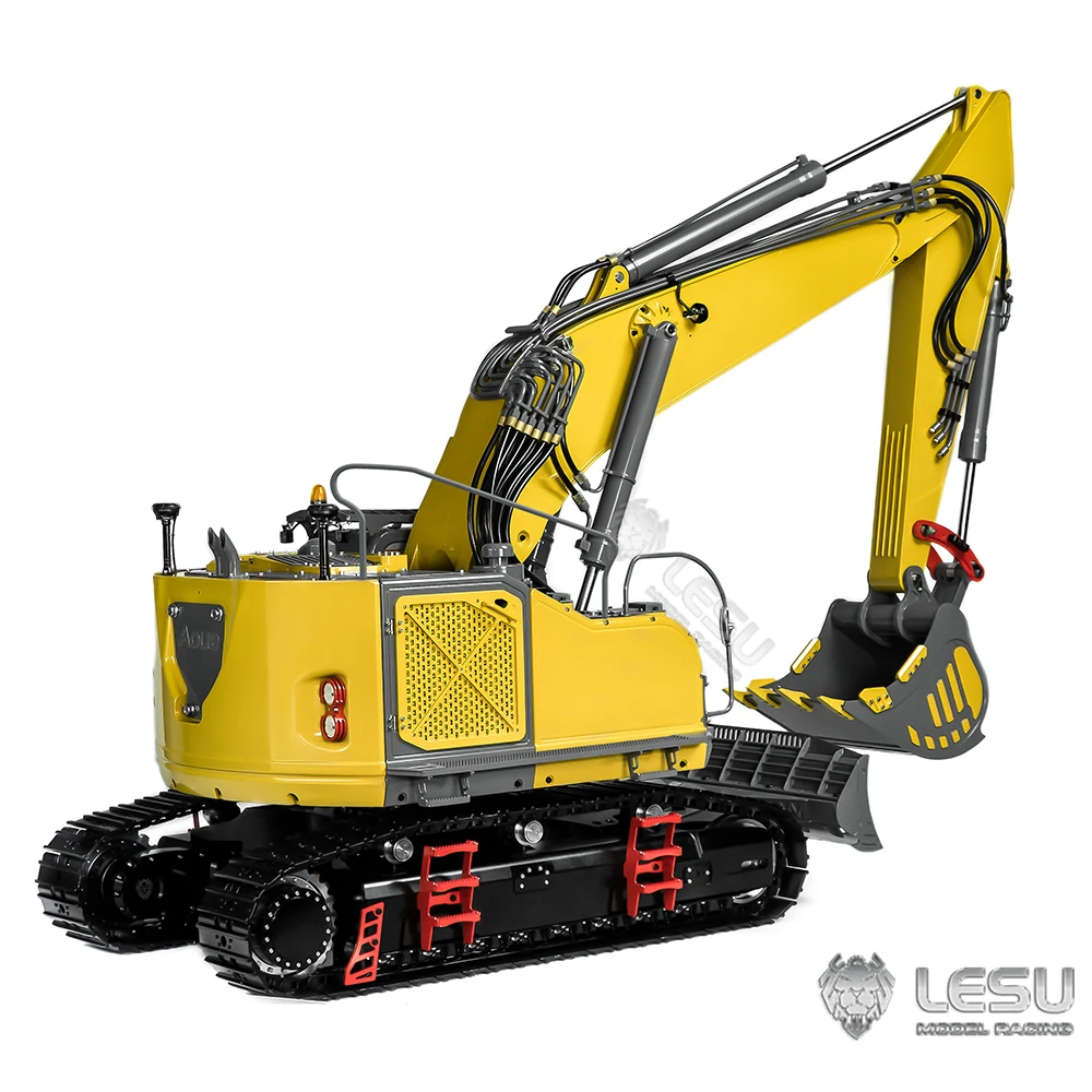 LESU ET35 RC Excavator 1/14 Hydraulic Metal Digger Heavy Duty Machine Remote Control Construction Vehicle Light System TH22746 5