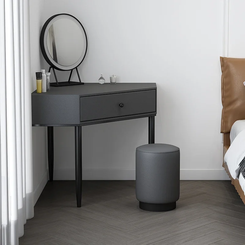 

Classic Corner Dressing Table Woman Silver Multifunctional Modern Dressing Table Bedroom Drawer Meubles De Chambre Home Decor