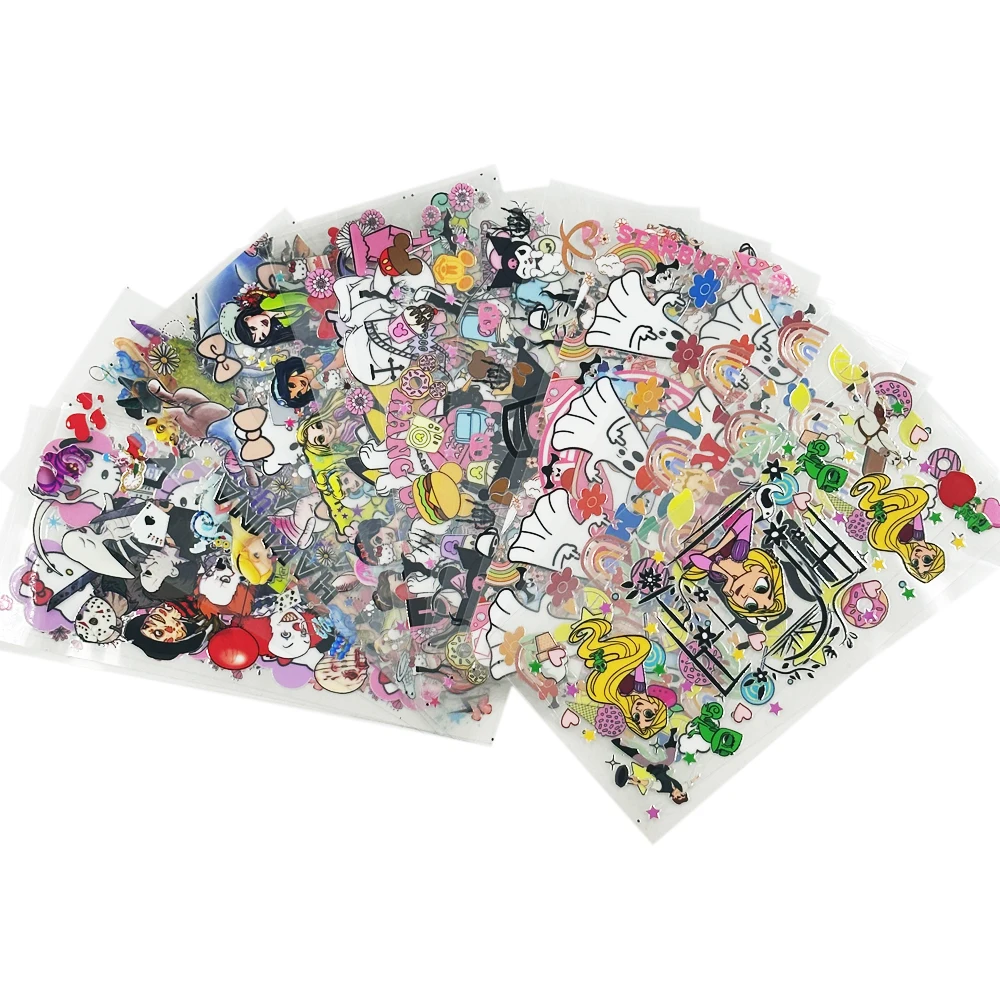 

300 PCS Accept Personalized Custom Printing Fashion Clear Backed 16 OZ UVDTF Impresiones Cup Wrap Design Transfers Sticker Label