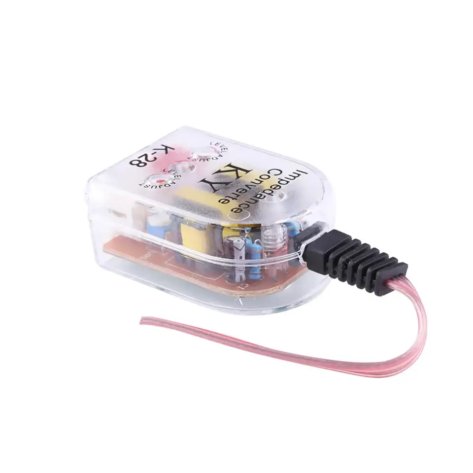 1-5pcs 12V Car Audio High to Low RCA Line Subwoofer Audio Impedance Converter Gadgets Low Audio Filter Output Accessories