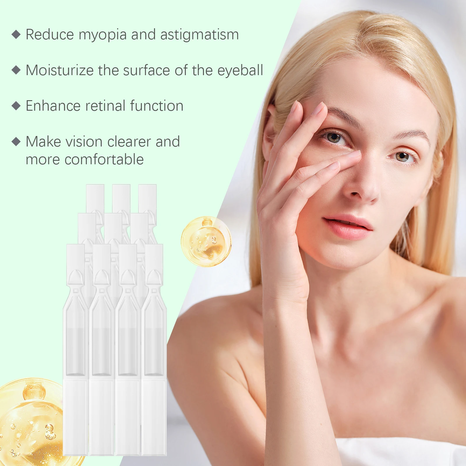 Eye Care Eye Drops for Relieving Eye Fatigue, Effectively Reducing Discomfort from Prolonged Use, Moisturizing Eye Drops - 6