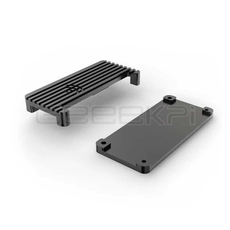 Geeekpi-raspberry pi Zero w Alumínio Enclosure Shell Case Blindado Cnc com Dissipador Gpio Header Arrefecimento Passivo - Imagem 4