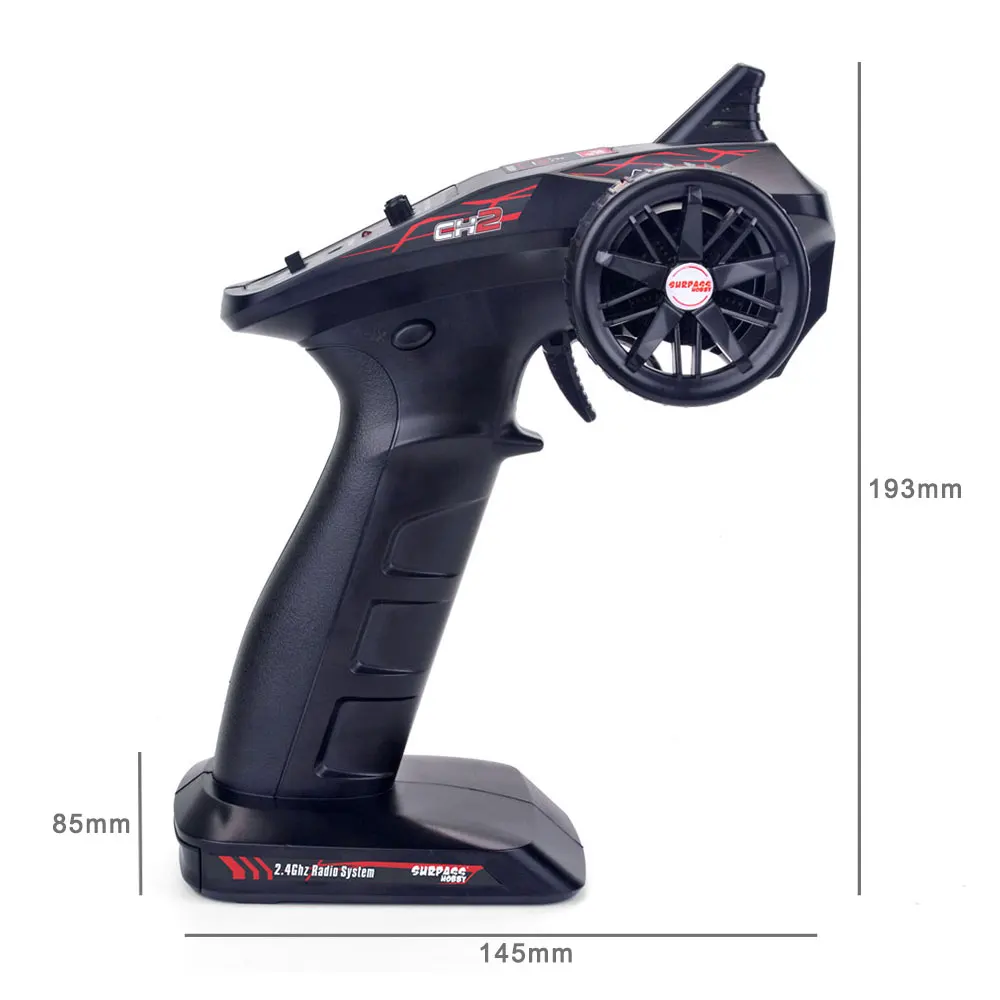 RC 2.4G CH2 Transmitter /w Receiver + Waterproof 2430 2435 2440 2838 2845 Brushless Motor +2 in 1 Esc Comb Set for RC Car Boat
