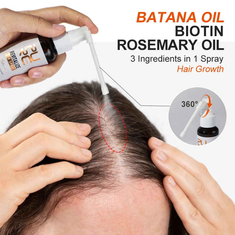PURC Batana Hair Growth Set, Nourishing Anti Hair Loss Oil & Spray & Mask Treatment, Rosemary Oil Biotin Care Set