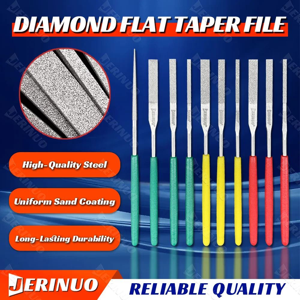 Jerinuo 150 # 200 # 400 # Diamond Hand File Set, Featuring Excellent ...