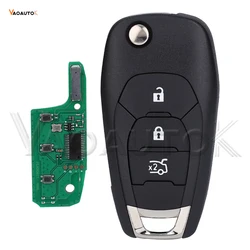 Enhanced Flip Car Key with Auto Remote Fob and 4A Chip (3 Buttons)