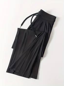 Women Quick Dry Wide Leg Yoga Pants 2026 Spring Summer Loose Straight Fitness Sports Trousers