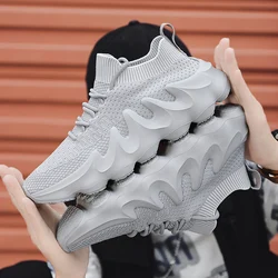 2023 New Arrivals INS High Top Sock Sneakers Mesh Breathable Running Shoes For Men Ultra Light Summer Outdoor Fashion Zapatillas