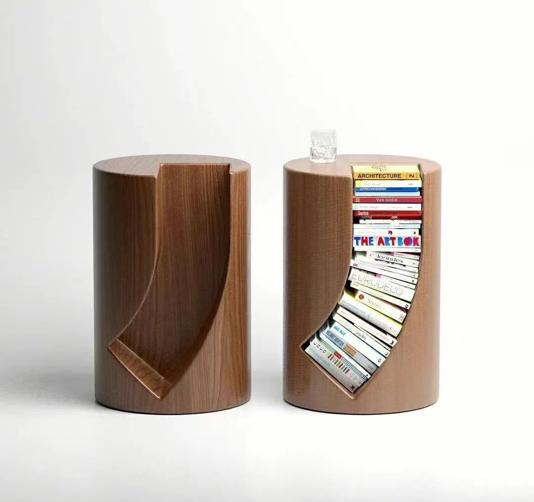 

Side table of books, creative storage cabinets, creative storage of books, table, desk