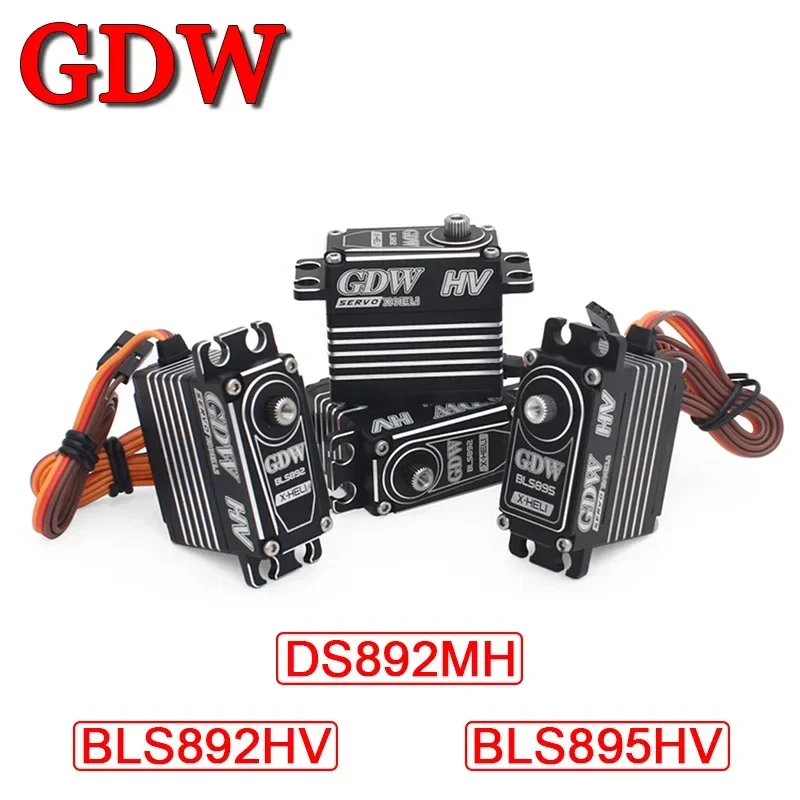 

GDW DS820 BLS892HV BLS895HV Standard Steering Gear Helicopter Swash Plate Servos Tail Steering Gear Fit ALIGN 550 600 SAB 700