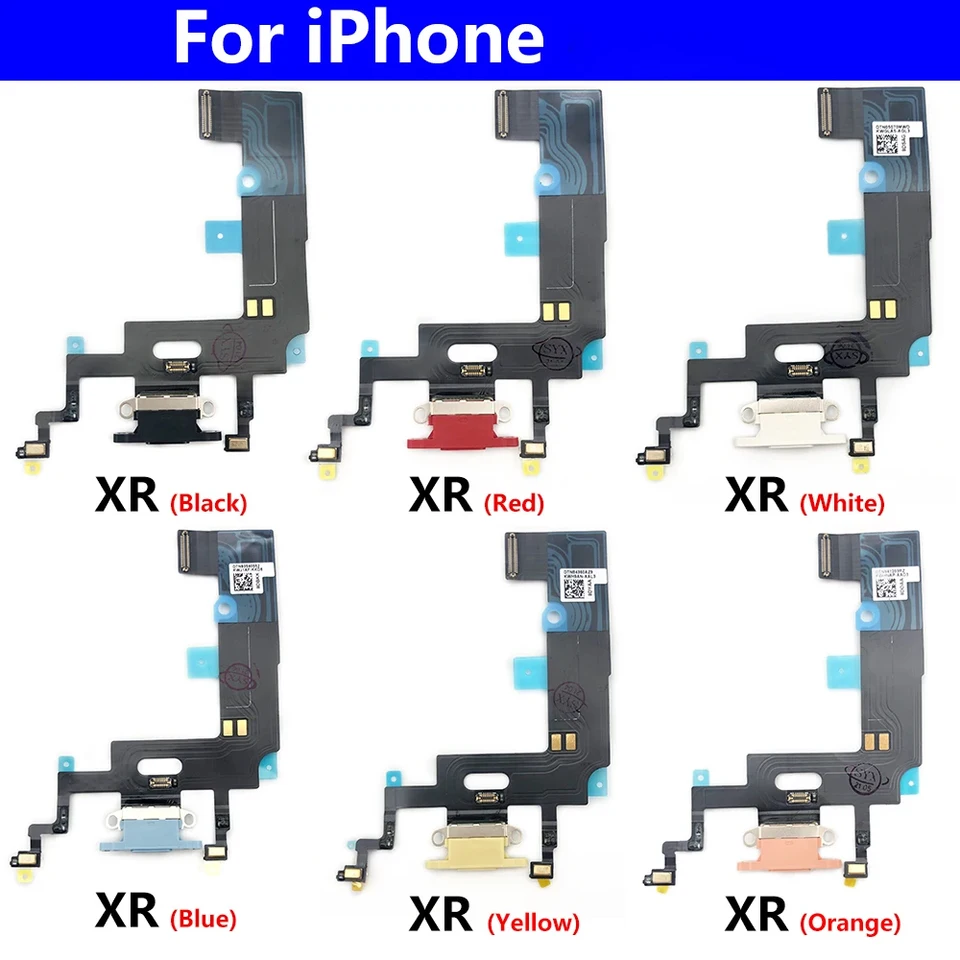 MMOBIEL Connettore Dock Compatibile con iPhone 11 2019 - Presa di Ricarica Cavo Flessibile - Audio Jack/Microfono/Antenna di Ricambio - Incl. Cacciaviti - Nero