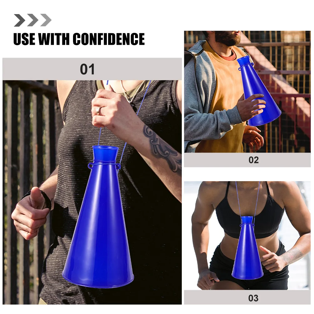4 Pcs Cheering Megaphone Plastic Fan Horns Soccer Game Props Kids Toys Party Favors Trumpet Playthings Cheerful For
