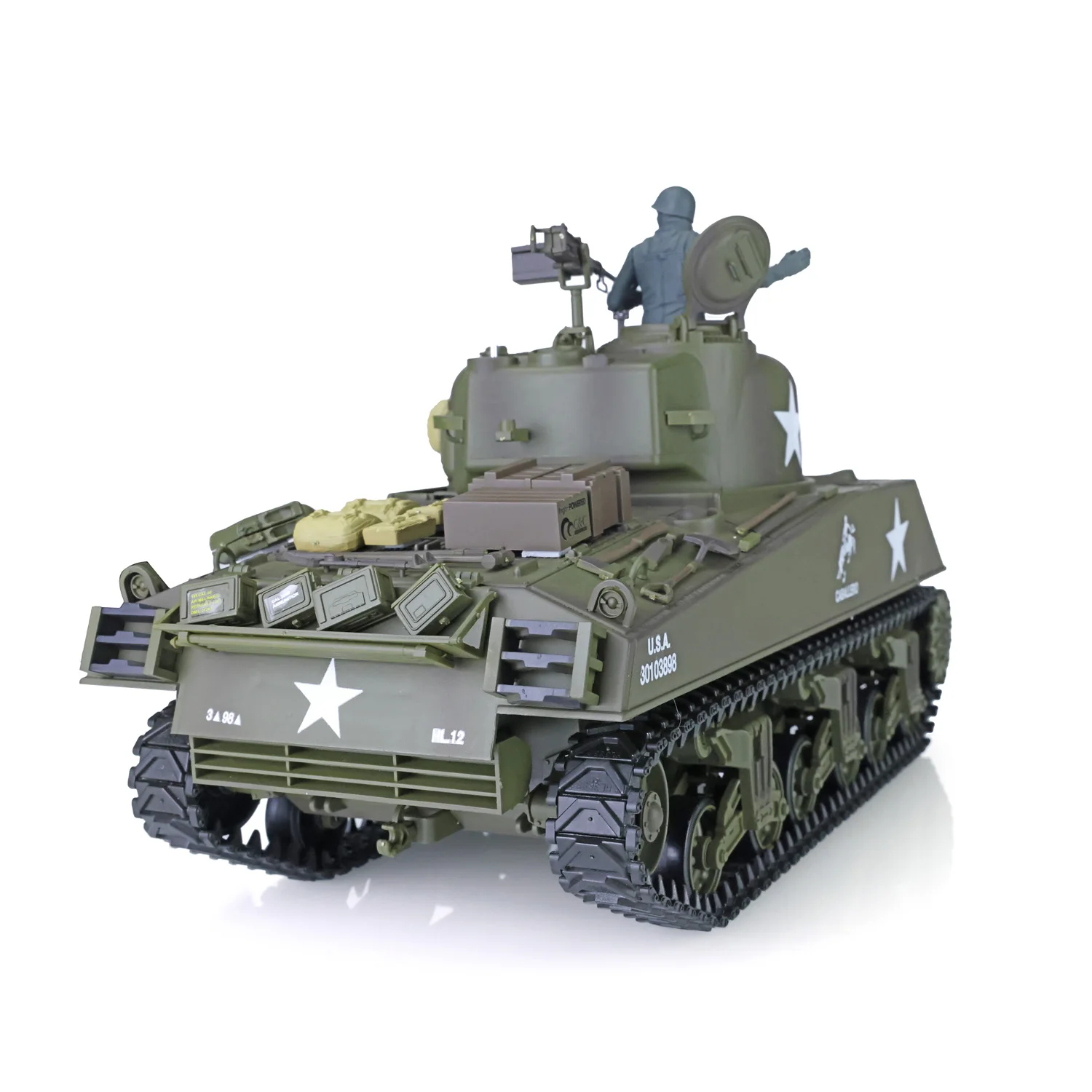 HENG LONG 1/16 TK7.0 M4A3 Sherman RTR   ũ  ڵ 峭 IR  BB Airsoft  ġ 3898 TH17665