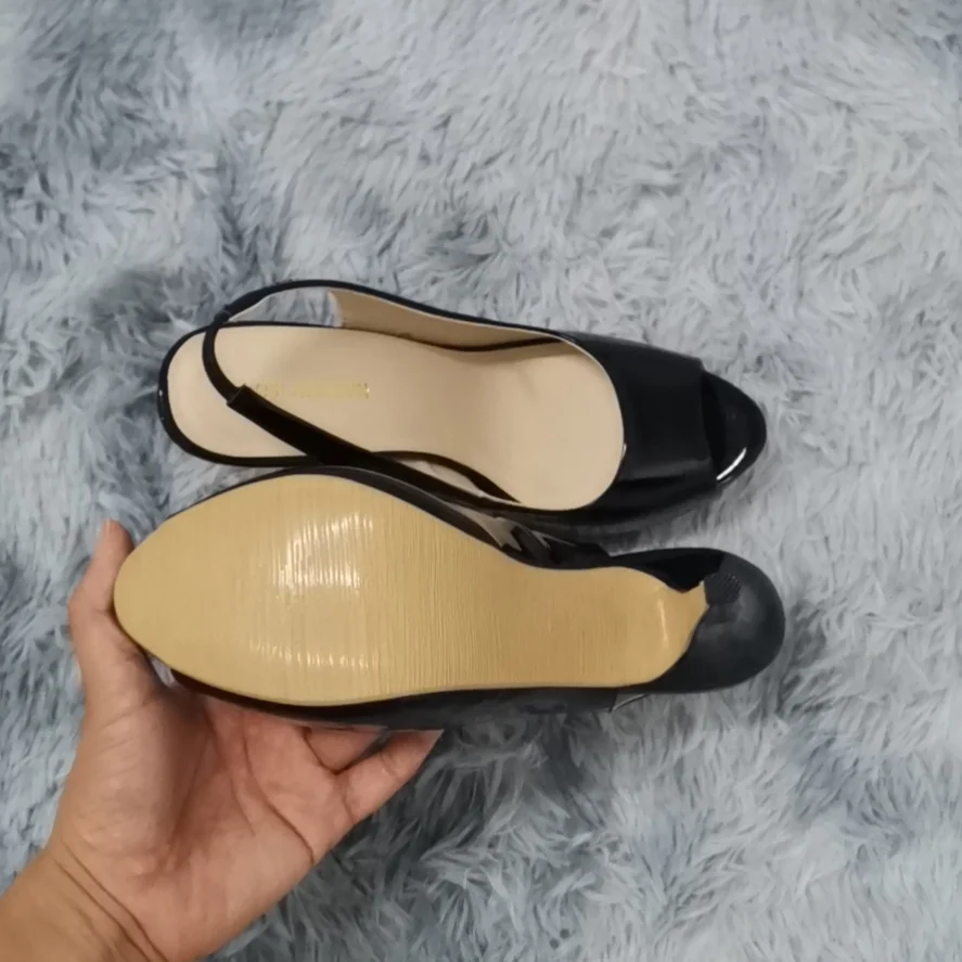 Women Pumps Fashion 12cm Sexy Open Toe Thin Heel Patent Leather Platform High Heels Gladiator Party Dress Wedding Shoes 4
