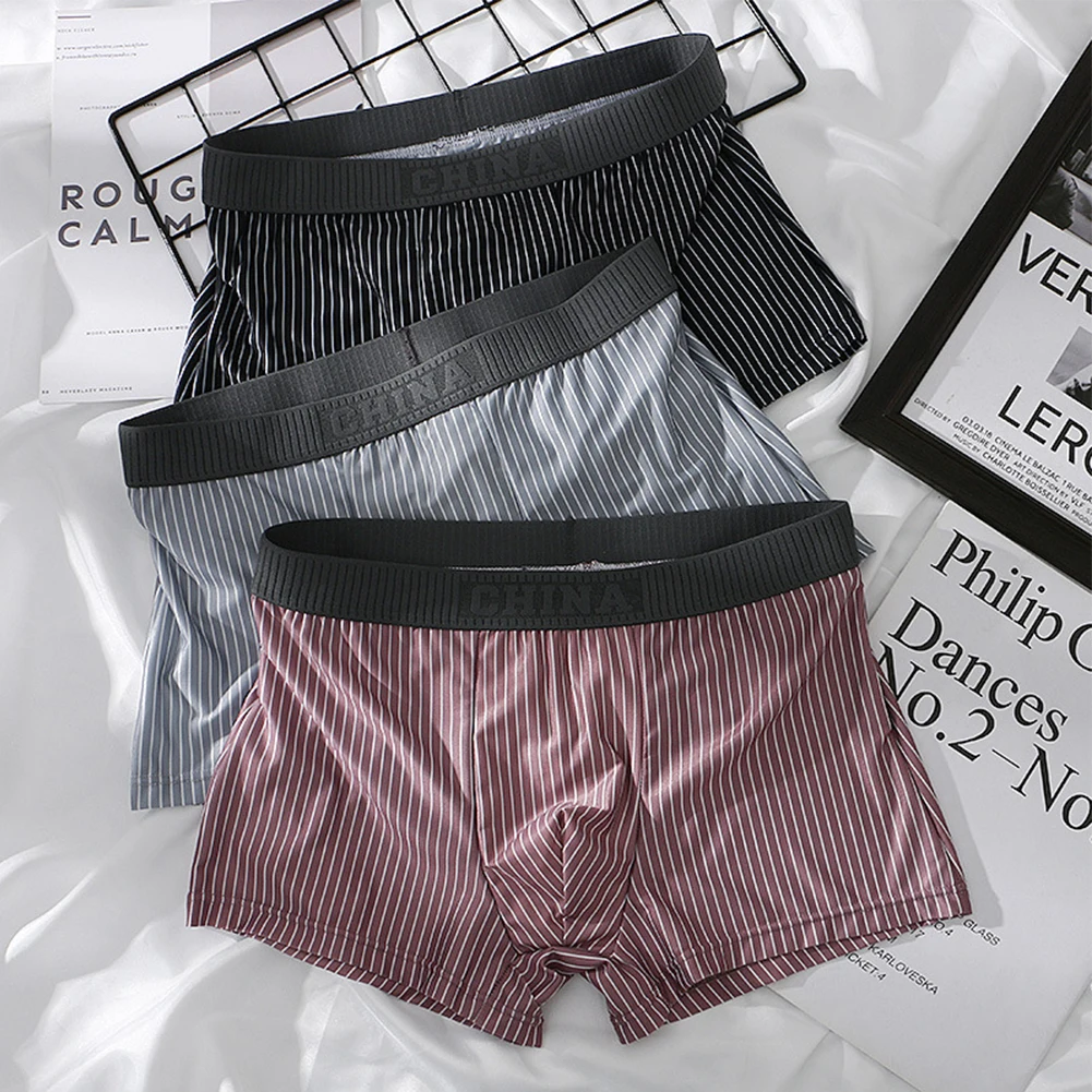 

Sexy Popular Swimming Trunks Men Ice Silk Underclothes Comfortable Boxer Briefs Pouch Underwear Shorts Trunks Underpants Panties