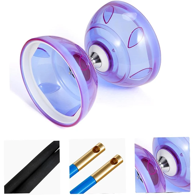 New Portable Diabolo Chinese Yoyo Diabolo Set Gym Equipment Gear for Adults Kids Elderly Outdoor Indoor Agility Exercise 2