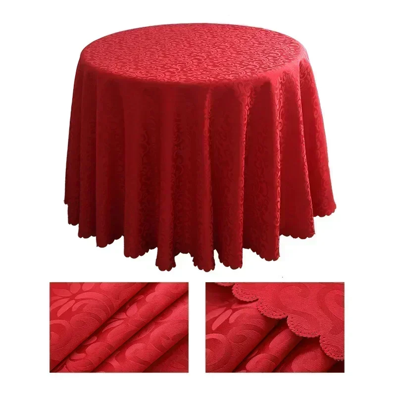 

Polyester Jacquard circular banquet home cloth burst style table hotel wedding tablecloth green