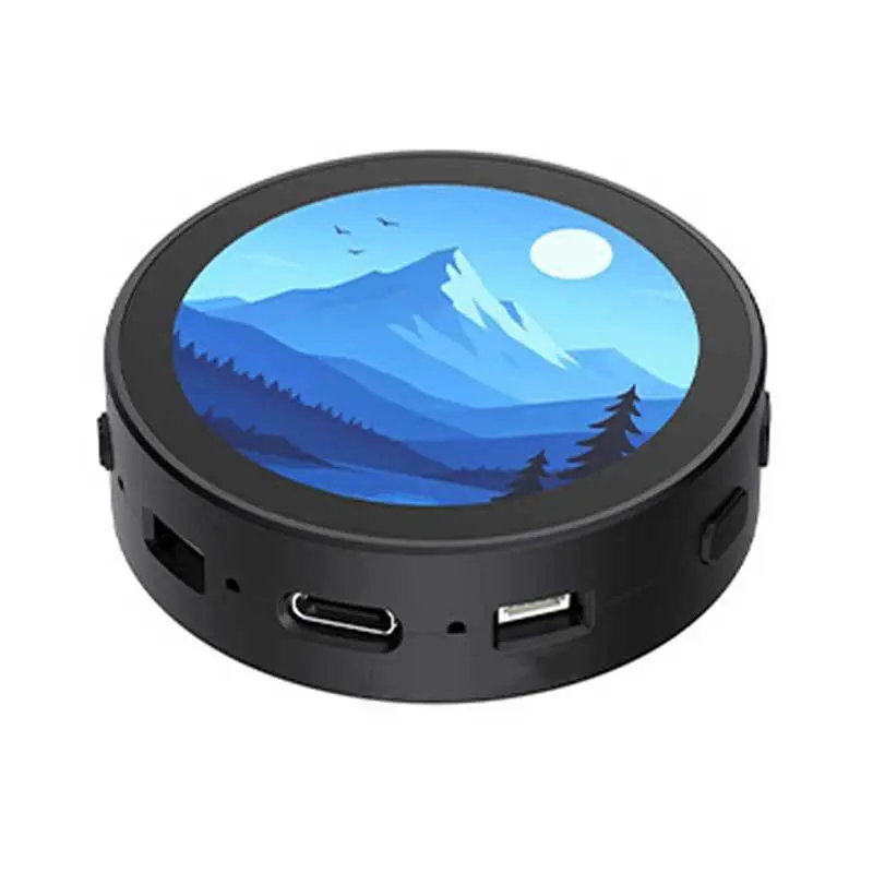 PHILE-RP2350A RP2350-Touch-LCD-1.85C 라즈베리 피코 2용 1.85인치 LCD 원형 터치스크린 디스플레이(소형 스피커 포함)