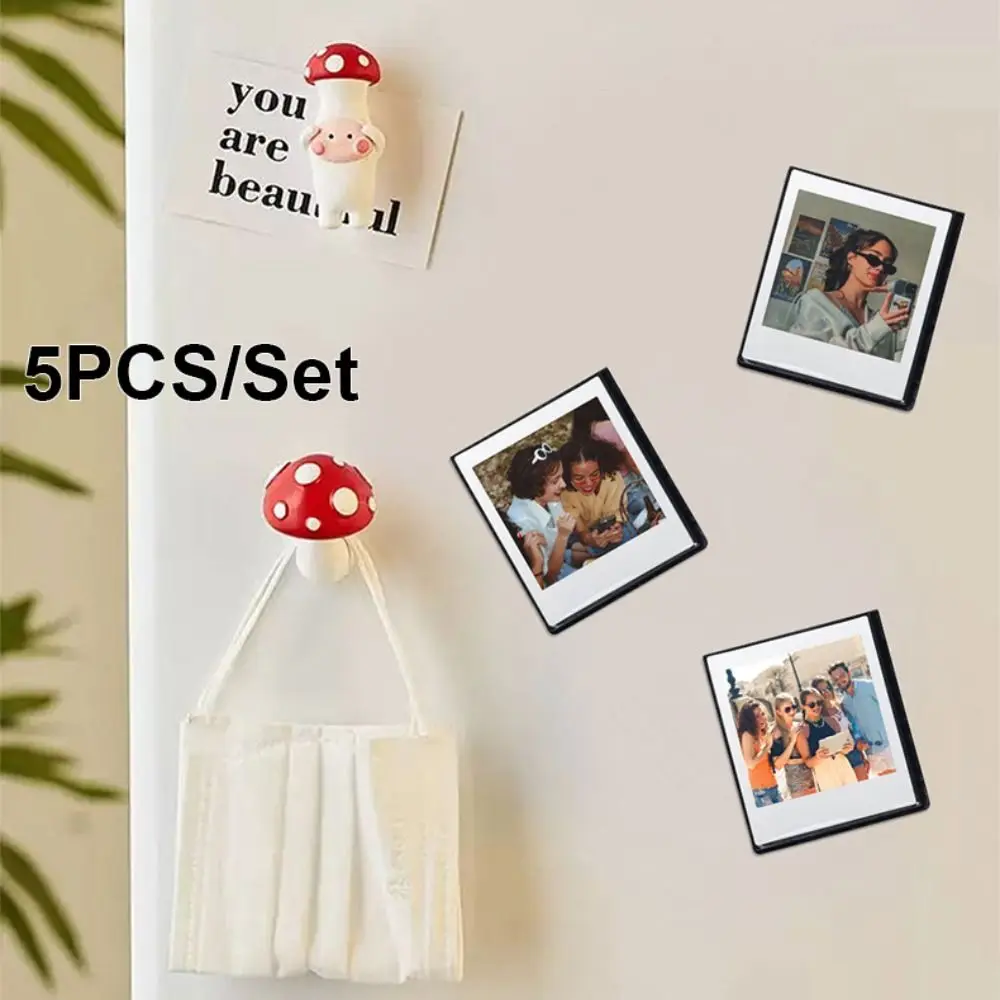 5PCS 사진 자석 사진 프레임 스탬프 카드 Fujifilm Instax SQUARE SQ1 SQ6 SQ10 SQ20 용 인스턴트 카메라 사진 홀더