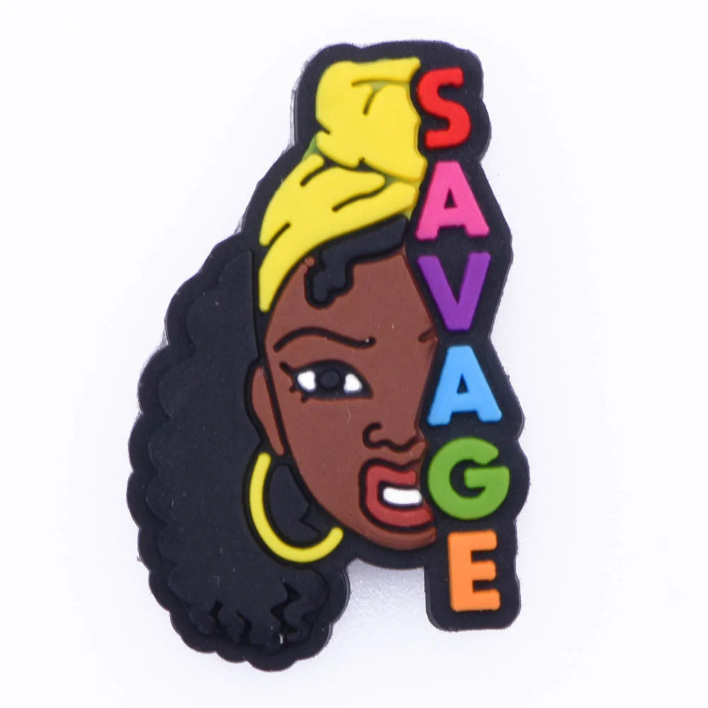 1 Pcs Black Girl Magic Croc Shoe Charms Accessories Decorations Clog Sandals PVC Black Lives Matter Charm Button BLM Girl Gift 1 Pcs Black Girl Magic Croc Shoe Charms Accessories Decorations Clog Sandals PVC Black Lives Matter Charm Button BLM Girl Gift