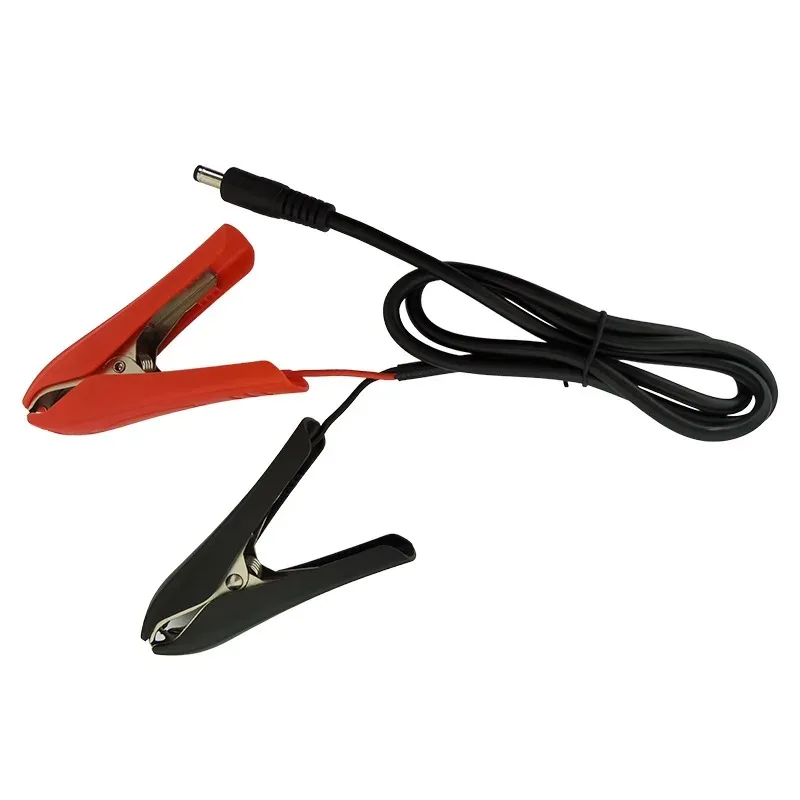 DC Alligator Clips 5.5*2.1mm DC Connector 1m Cables with Alligator Clips for Automotives Car Battery Power DIY Battery Wiring PV System Accessories