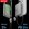 Ultra-thin Magnetic Wireless Power Bank 10000mAh Fast Charging With Cable External Spare Battery For Magsafe For iPhone Xiaomi 2