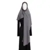 Solid Chiffon Instant Hijab Scarf Muslim Woman Bonnet Hijab Shawl Lady Soft Long Wraps Prayer Turban Headband Amira Headscarf