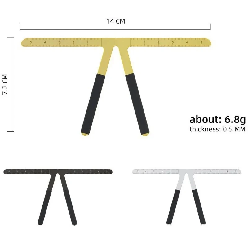 1pcs Metal Eyebrow Tattoo Stencil Ruler Microblading Tattoo Positioning Measure Template Eye Brow Permanent Makeup Tools 5
