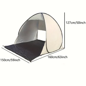 Lightweight Instant Pop Up Beach Tent for 2 3 Person Waterproof Windproof Portable Hiking Sun Shelter Easy Setup Outdoor Camping 6