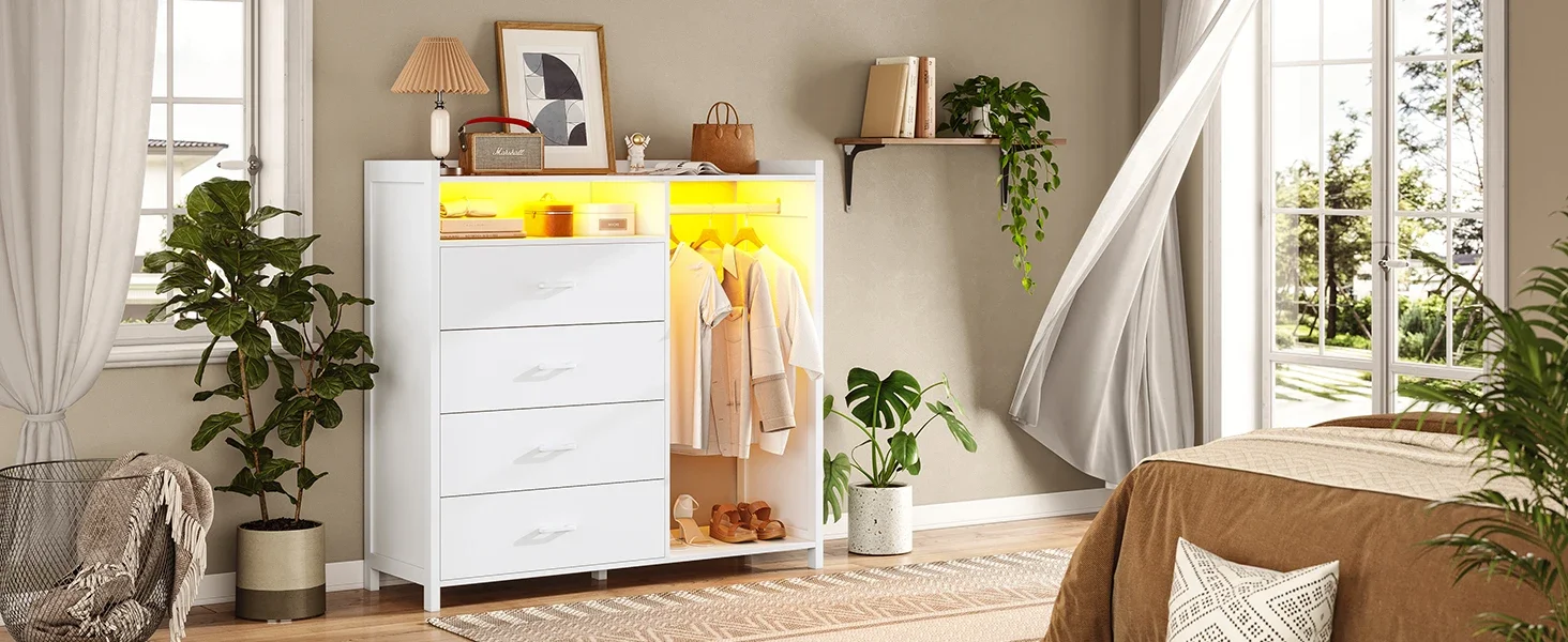 White dresser