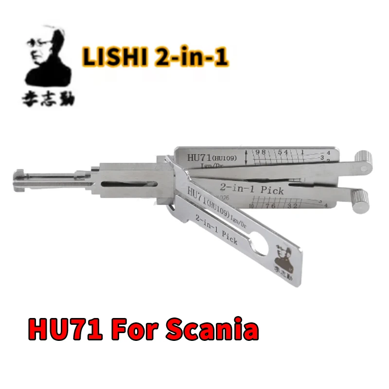 LISHI 2IN1 HU71 Für Scania Heavy Truck Land Rover Lishi Pick Tool Schlosser Werkzeug