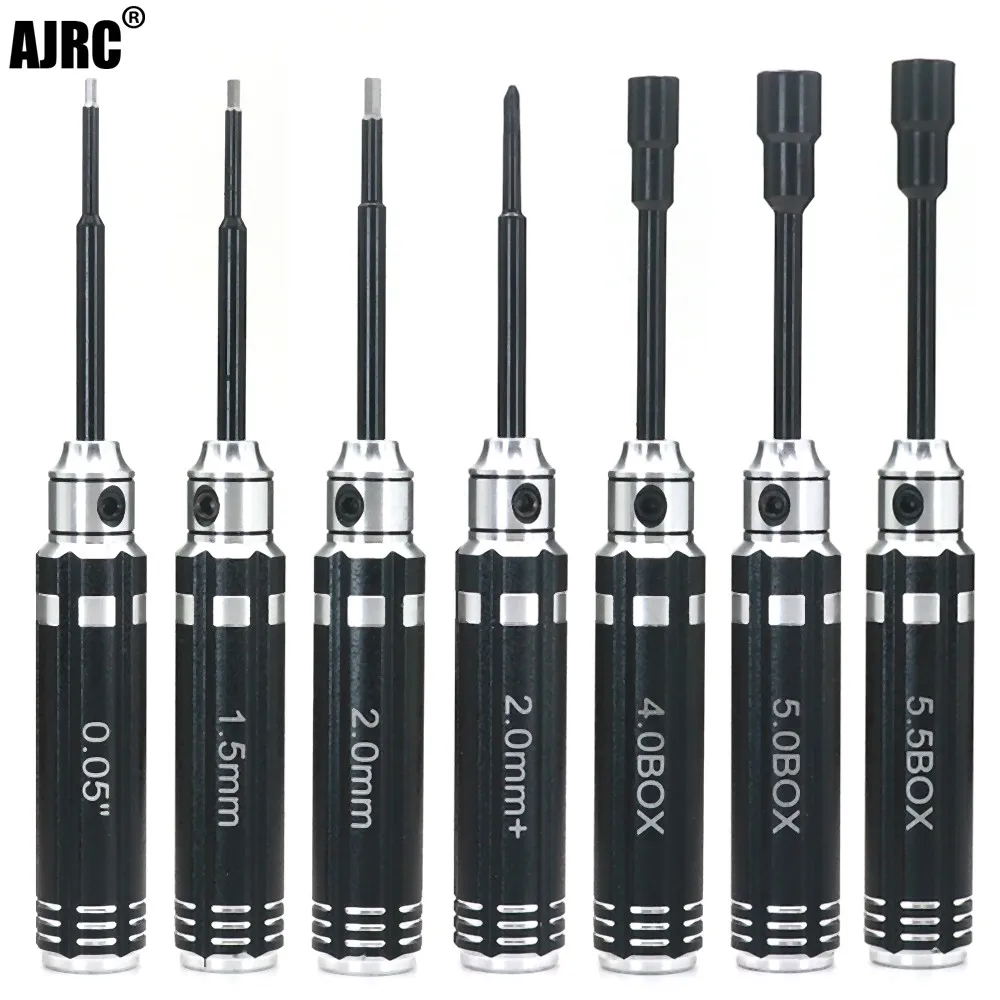 Ajrc 7pcs Short Handle Nut Driver Hex Screwdriver Tools Kit For Traxxa