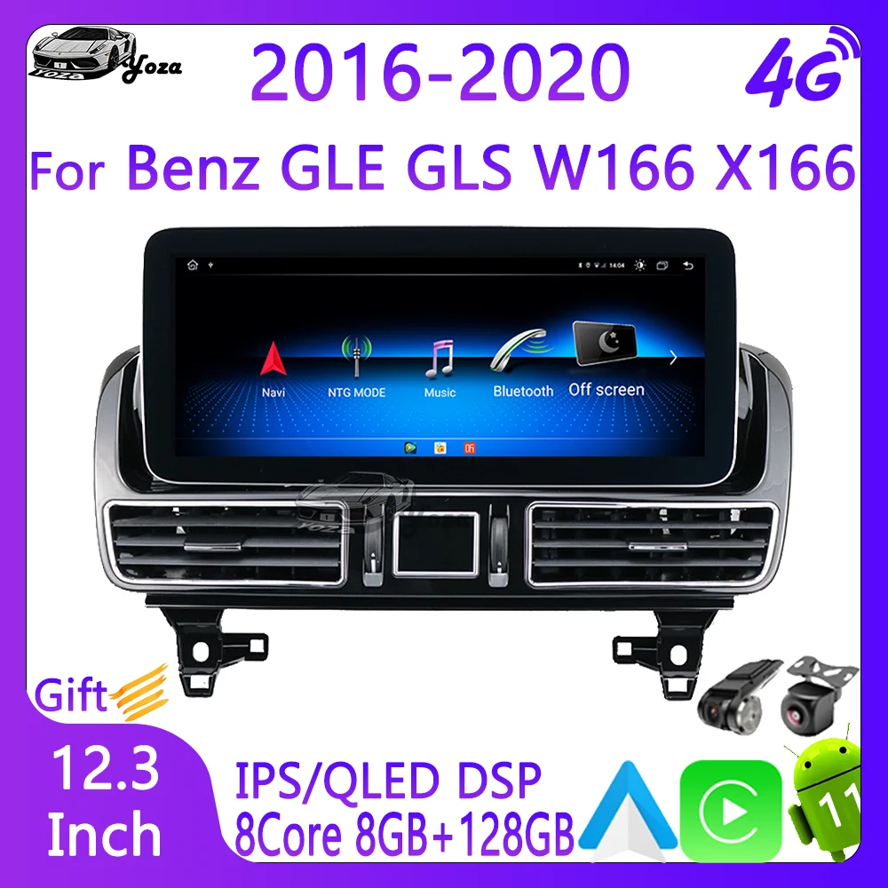 

Yoza Carplay Car Radio For Mercedes Benz GLE GLS W166 X166 2016-2020 Android11 Touch Screen Multimedia Player Navigation Stereo