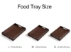 Wooden Food Tray Solid Wood Serving Tray With Handle Rectangular Wooden Dinner Bread Fruit Food Plate 4