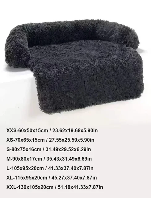 Detachable Dog Bed Mat Plush Winter Warm Pet Blanket Anti-Slip Washable Pet Kennel Puppy Medium Small Pad Dog Accessories 6
