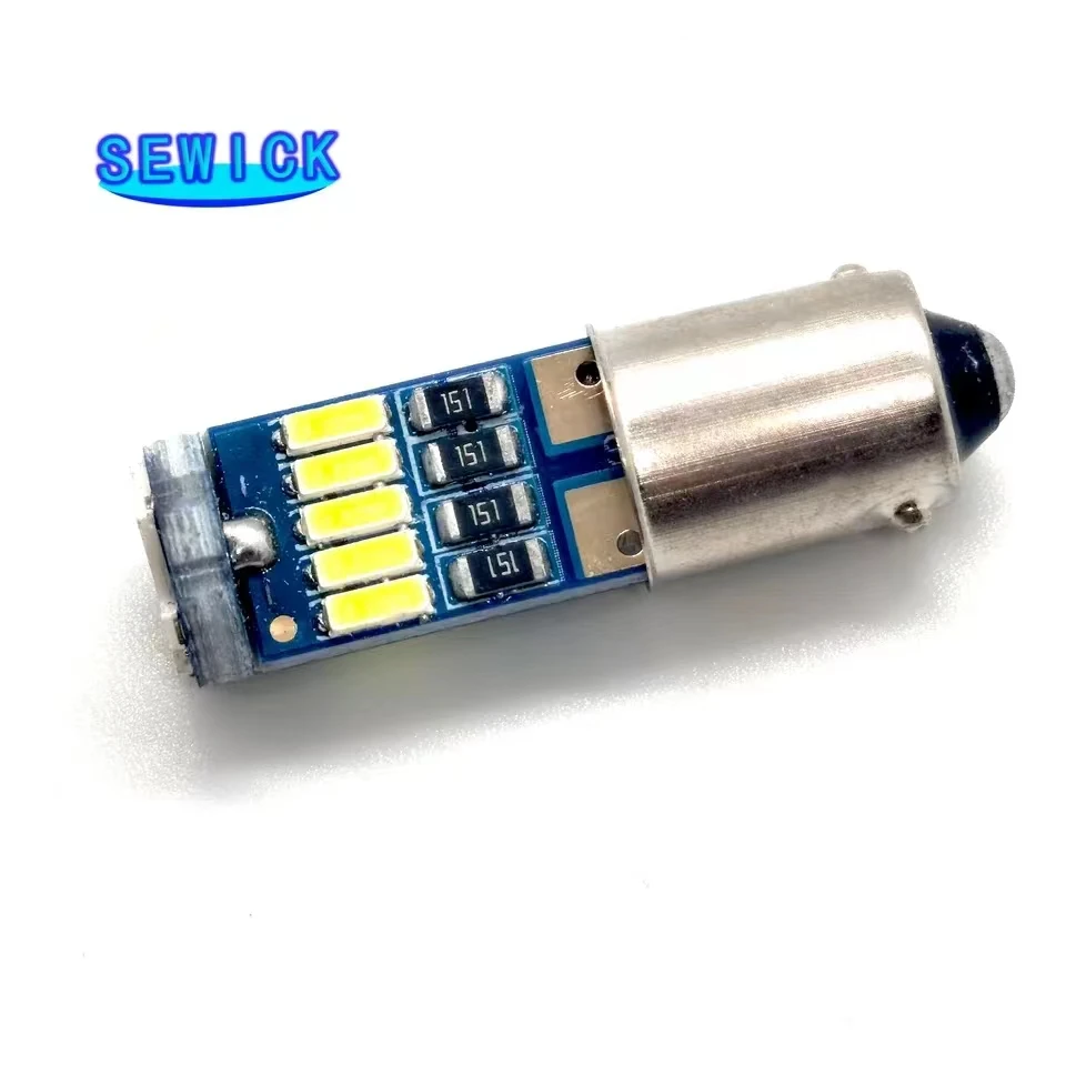 �ڵ��� �ǳ� �� ����Ʈ ���� ��¦ Ʈ��ũ Ŭ����� ����, T4W T2W T3W Ba9s LED ����, ȭ��Ʈ 4014 15-SMD T11 H6W, 12V, 100 ��