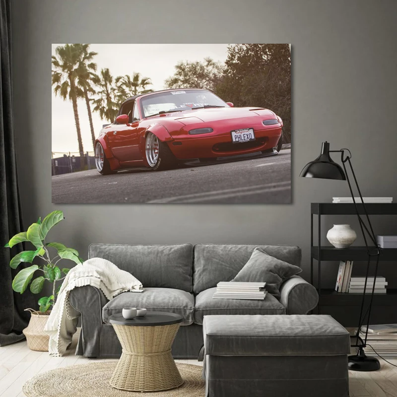 Myrdsio Peinture Murale D'Art L'Image 5 Pièces Impression Sur Toile  Intissée Voiture De Sport De Course R8 Lms Moderne Salon Appartement Domicile  Décoration Modulaire Poster Mural Encadré : : Cuisine et Maison