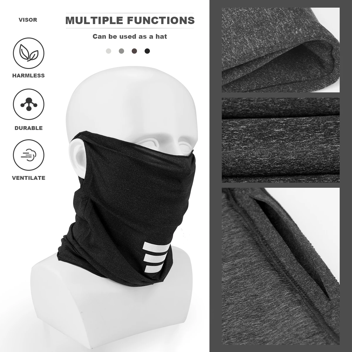 1pc Outdoor Riding Ice Silk Sunscreen Breathable High-elastic Quick-drying Mask Scarf Spring and Summer Ice Cool Sweat-absorbing