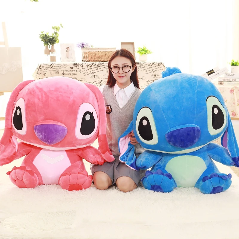 35-55cm Big Size Lilo & Stitch Couple Models Soft Plushies Stuffed Plush Anime Plushs Toys Pendant Toy Pillow Kids Birthday Gift
