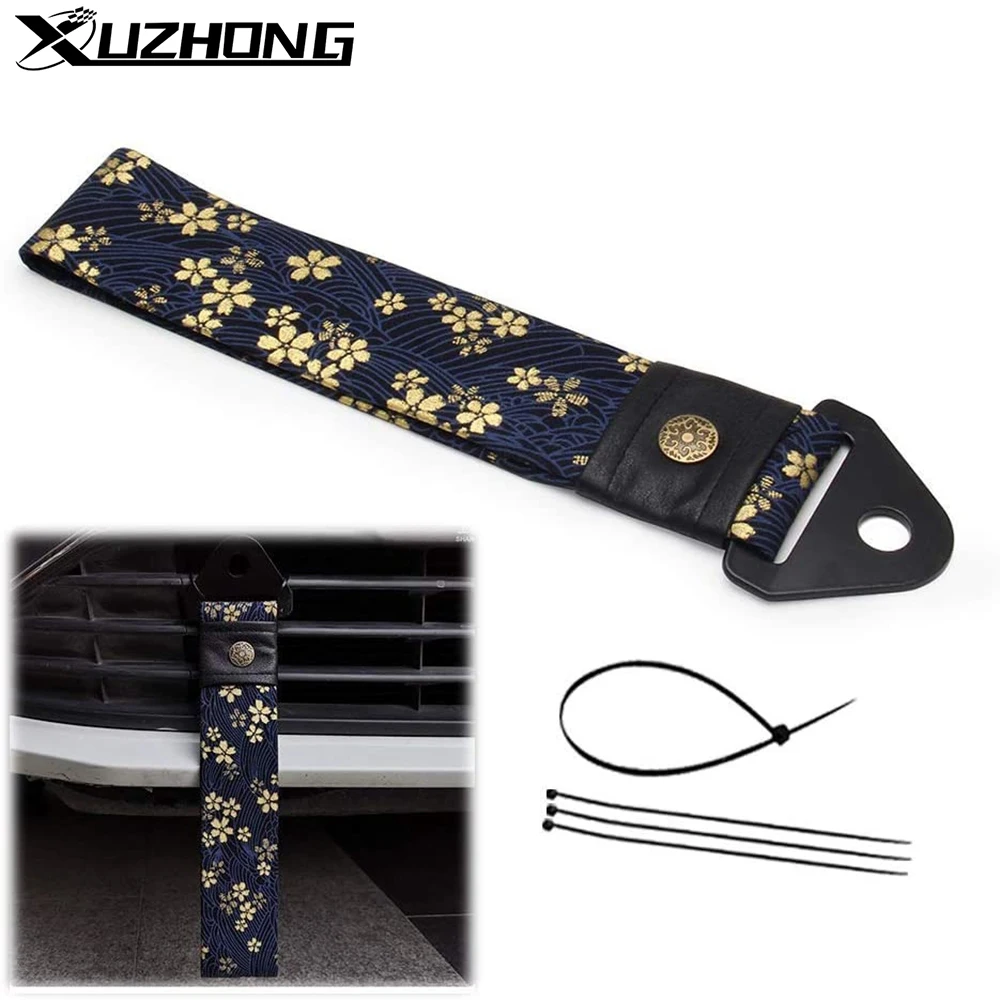 

Universal Car trailer rope front bumper decorative streamer safety cover traction rope front lip decorative belt