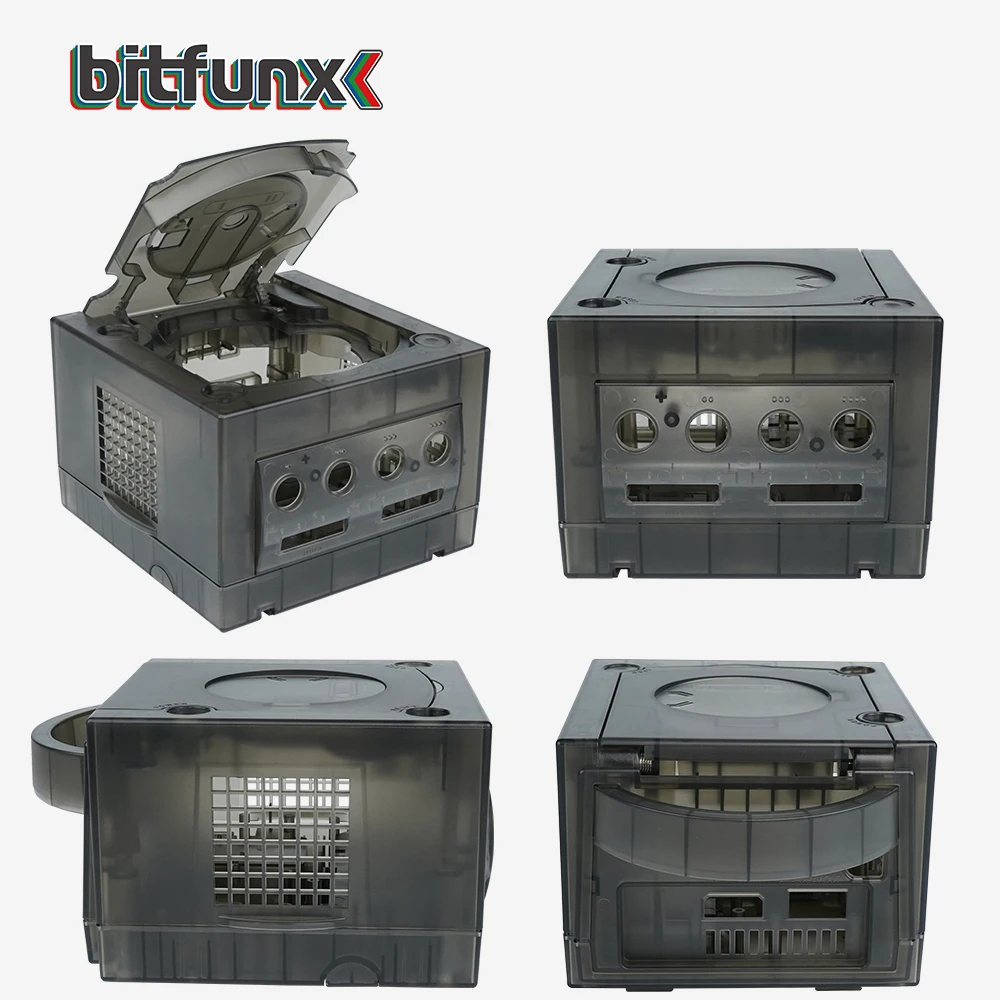 Bitfunx Gamecube Ngc Vervangende Shell Transparant Hoesje Voor Gamecube Ngc Gc Paars Doorschijnend Zwart