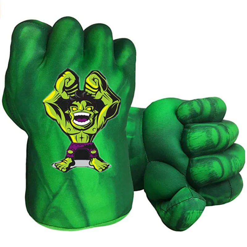 2PC Kids Avengers Hulk Gloves/Spiderman Gloves Cosplay Props Boy Girl Halloween Superhero Game Gloves Fantasy Party Gift