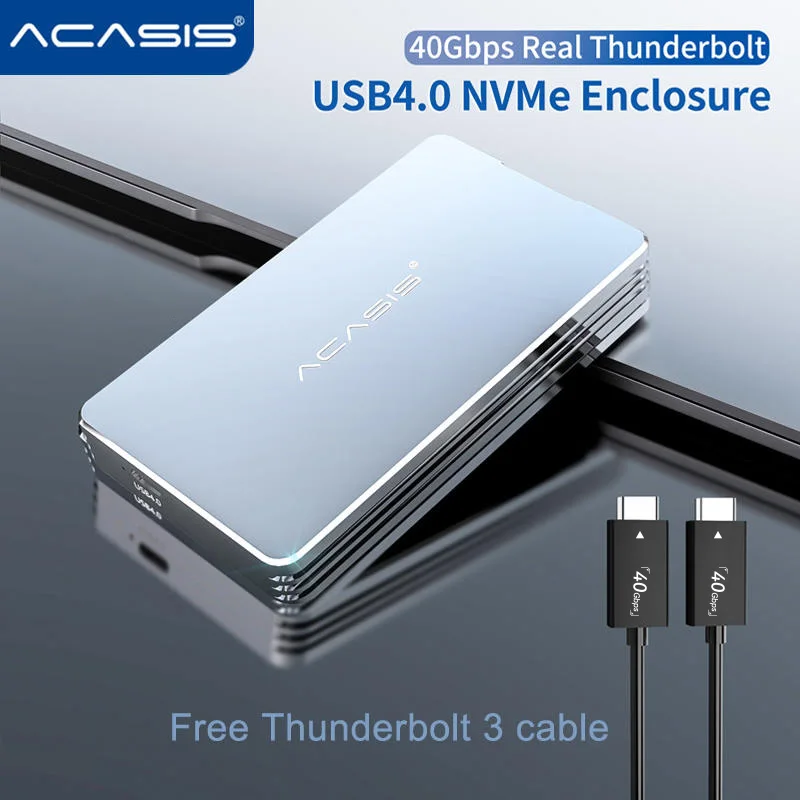 Acasis Thunderbolt USB Mobile Nvme Enclosure 40Gbps Type